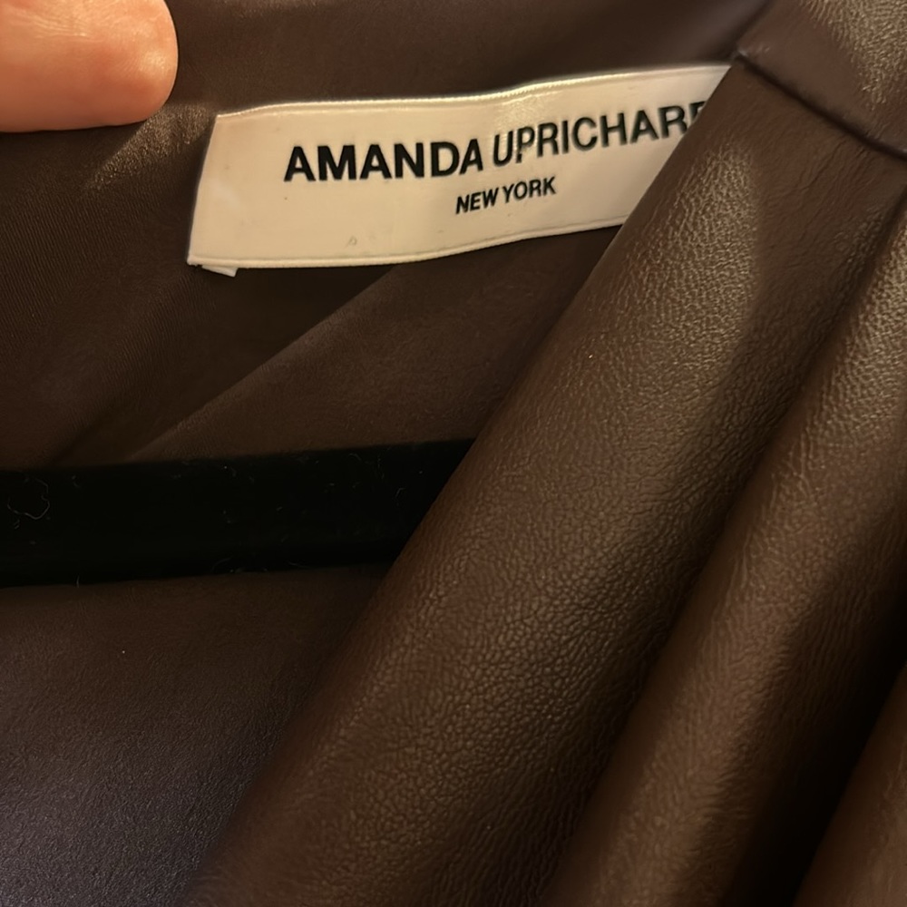 Amanda Uprichard pleather jumpsuit - Picture 2 of 3
